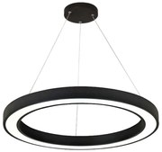 Φωτιστικό Οροφής 6073-60-BL Φ60x9cm Led 5450lm 68W Black Inlight