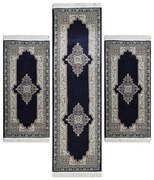 Σετ Κρεβατοκάμαρας 3Τμχ. Qom Blue Barok SET(2 70X150&amp;70X230) Μαλλί