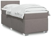 ΚΡΕΒΑΤΙ BOXSPRING ΜΕ ΣΤΡΩΜΑ TAUPE 90X200 ΕΚ. ΥΦΑΣΜΑΤΙΝΟ 3288075