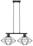 Φωτιστικό Οροφής-Ράγα Vario 2 40558 28x58x80cm 2xE27 60W Black Sigma Lighting