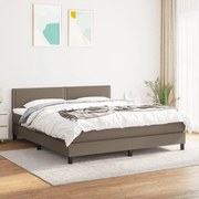 ΚΡΕΒΑΤΙ BOXSPRING ΜΕ ΣΤΡΩΜΑ TAUPE 160X200 ΕΚ. ΥΦΑΣΜΑΤΙΝΟ 3139989