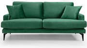 Καναπές Διθέσιος Papira 560ARE1510 175x90x88cm Green