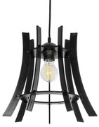 VIVIDUS 202-0029 Μοντέρνο Κρεμαστό Φωτιστικό Ανάρτηση Μονόφωτο 1 x E27 IP20 Μαύρο -Μ30 x Π30 x Υ70cm Globostar 202-0029 Μαύρο