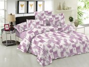 Σετ Σεντόνια Le Blanc Premium Cotton 100% Leaves Lilac Υπέρδιπλα 240x270