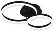 Φωτιστικό Οροφής C88059/2 Ακρυλικό LED 3000K-6000K Sunlight-C88059/2-BK-Μαύρο C88059/2-BK