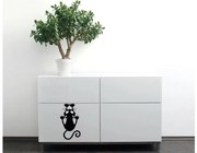 Αυτοκόλλητο Τοίχου Γάτα Cats XS 59007 Ango Dalber-59007-Μαύρο 59007