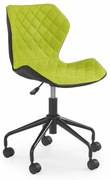 MATRIX children chair, color: black / green DIOMMI V-CH-MATRIX-FOT-ZIELONY