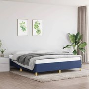 vidaXL Πλαίσιο Κρεβατιού Boxspring Μπλε 160x200 εκ. Υφασμάτινο