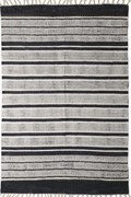 Χαλί Lotus Cotton Kilim 338 Black Royal Carpet 160X230cm
