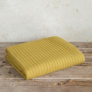 Κουβέρτα Πικέ Μονή (160x240) Nima Habit Gold Brown