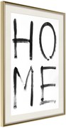 Αφίσα - Simply Home (Vertical) - 40x60 - Χρυσό - Με πασπαρτού