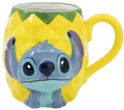 Κούπα Κεραμική 3D Stitch Pineapple 78760 410ml Yellow-Blue Stor Κεραμικό