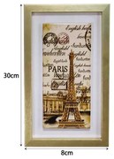 Κάδρο με σχέδιο Παρίσι 30*8cm - Frame