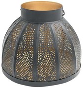 Φανάρι 954-124-009 20x18cm Black-Gold Μέταλλο