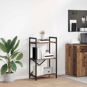 vidaXL Ράφι Βιβλίων Παλιό Ξύλο 56 x 34 x 96 εκ Επεξεργασμένο ξύλο