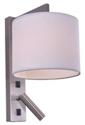 SE 122-2A LUCAS WALL LAMP NICKEL MAT 1Z5