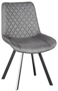 Καρέκλα Μεταλλική Alesia S 11.1310 53x61x52-86cm Grey Zita Plus