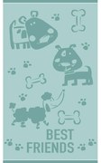 Πετσέτα Θαλάσσης Βαμβακερή Velour Aqua 70x120εκ. Puppy Lover Melinen 20004888