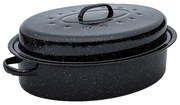 Γάστρα Enamel Εμαγιέ 42X32X18cm 7.8Lt Με Σχαρα - Estia
