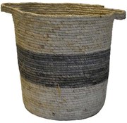 Καλάθι Raffia 00.06.67280 35x35cm Ecru-Grey Raffia