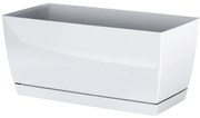 Ζαρντινιέρα Με Πιάτο (39x18.2x19) Marhome Coubi Case Λευκό 09-DUPP400-S449
