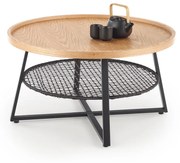 FLORENCE c. table natural oak / black DIOMMI V-CH-FLORENCE-LAW