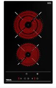 Teka TBC 32010 BK TTC Μαύρο Κεραμικό Πλατώ Εστιών Domino 30cm