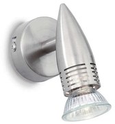 Φωτιστικό Σποτ Alfa 009377 6x11x11cm 1xGU10 50W Nickel Ideal Lux