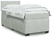 ΚΡΕΒΑΤΙ BOXSPRING ΜΕ ΣΤΡΩΜΑ ΑΝΟΙΧΤΟ ΓΚΡΙ 80X200 ΕΚ. ΒΕΛΟΥΔΙΝΟ 3288462