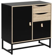 Liberta EDGE ΚΟΜΟΤΑ ΜΑΥΡΟ SONOMA 80x35xH80cm 80x35xH80cm 09-1108