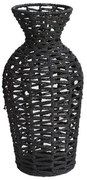 Βάζο 00.06.61353 Φ17x34cm Raffia Black Raffia