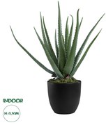 GloboStar® Artificial Garden ALOE 20065 Τεχνητό Διακοσμητικό Φυτό Αλόη Υ50cm