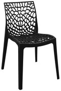 Καρέκλα Hush στοιβαζόμενη pp μαύρο 50x57x81 εκ. 50x57x80 εκ.