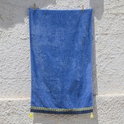 Πετσέτα Θαλάσσης (80x160) White Fabric Sandelle Blue