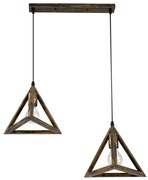 Φωτιστικό Οροφής Triangle 00614 E27 60x22x130cm Bronze-Gold GloboStar