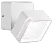 Φωτιστικό Τοίχου - Απλίκα Omega Square 285528 9x9x8,5cm LED 7W 4000K 650Lm White Ideal Lux