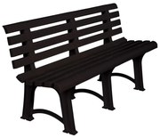 WOODWELL Ε368,2ATENA Παγκάκι Κήπου-Βεράντας, PP Ανθρακί 150x73x51cm Ε368,2