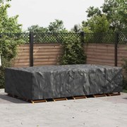 vidaXL Κάλυμμα επίπλων εξωτερικού χώρου Μαύρο 315 x 180 x 74 cm 420D