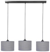 Φωτιστικό Οροφής Τρίφωτο Heronia 14-0155 Grey