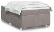 Κρεβάτι Boxspring με Στρώμα Taupe 120x200 εκ. Υφασμάτινο