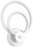 Φωτιστικό Τοίχου - Απλίκα Freddie 61077 Led 15W 20x7,5x25cm White GloboStar Αλουμίνιο