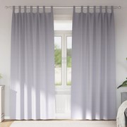 vidaXL Κουρτίνες 2 pcs Μεταλλικό Γκρι 245 x 140 εκ. Πολυεστέρας