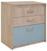MATIS Συρταριέρα με 3 συρτάρια Kinder 3F Μπλε Matis640719