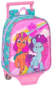 Σχολική Τσάντα με Ρόδες My Little Pony Magic Ροζ Τυρκουάζ 22 x 27 x 10 cm
