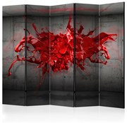 Διαχωριστικό με 5 τμήματα - Red Ink Blot II [Room Dividers] 225x172