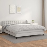 ΚΡΕΒΑΤΙ BOXSPRING ΜΕ ΣΤΡΩΜΑ ΛΕΥΚΟ 160X200ΕΚ.ΑΠΟ ΣΥΝΘΕΤΙΚΟ ΔΕΡΜΑ 3127320