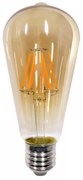 Λαμπήρας Filament Dimmable ST64  64x140mm 8w 2200K 650lm Μελί 220-240V 360° Inlight 7.27.08.24.1