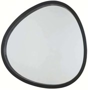 Καθρέπτης Τοίχου Aenaos 11-0554 50x55cm Black Wood, Glass