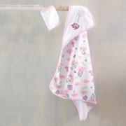 Βρεφική Κάπα + Γάντι Rythmos Pink Unicorn Λευκό,Ροζ ΣΥΣΚΕΥΑΣΙΑ ΣΑΚΟΥΛΑ