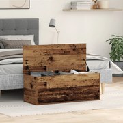 vidaXL Κουτί Αποθήκευσης από Παλιό Ξύλο 90x35x35 εκ.